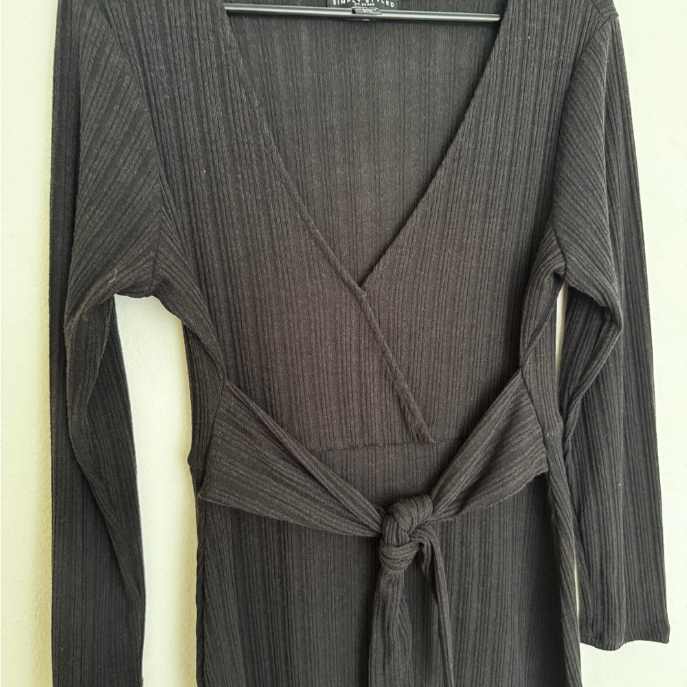 Sears Black Long Sleeve Dress